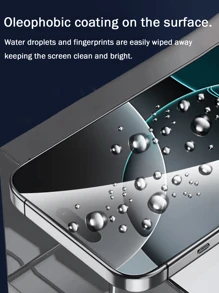 6Pcs Tempered Glass Compatible With IPhone 17 16 15 14 13 12 11 Pro Max Air X XS XR Mini 7 8 14 Plus Screen Protector Compatible With IPhone 14 15 Pro Max Glass - Clear - View 4