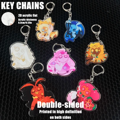 COOKIE RUN,COOKIE KINGDOM Acrylic KEY CHAINS, Anime Pattern ,Car Keychain Pendant,Keychain Holder,Key Ring ,Bag Hanging Gifts,Special Gifts For 'friends