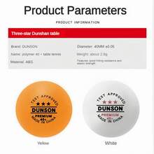 10pcs ABS Material 40+ Super White And Yellow Table Tennis Balls, Suitable For Training And Competition