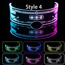 新款LED防护眼镜，7种颜色可选，未来感设计，11种灯光模式，适用于蜂窝灯光秀、夜店、DJ派对、嘉年华和角色扮演装饰。 - 科技眼鏡 - 查看 12