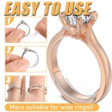 24/32 Pieces Of Ring Adjuster, Transparent Ring Adjuster, Invisible Inner Sticker, Ring Size Adjustment Pad, No Trace, Anti Slip, Suitable For All Rings, Suitable For Weddings, Men's And Women's Jewelry Accessories(More Suitable For Larger Rings) - View 4