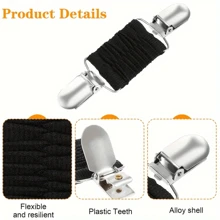 1/2/3/4/6/8pcs Vintage Rhinestone Shawl Clips, European And American Style Sweater Clips, Scarf Clips, Anti-Slip Brooch Collar Clips, Alloy Accessories