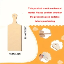 6pcs/12pcs/24pcs (9.4" X 3.5") Mini Wooden Cutting Boards With Rope Handle, Thanksgiving & Christmas Craft Decor - Apricot - View 3