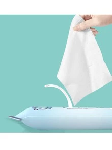 10片装/100片装迷你便携式手口清洁湿巾，护理湿巾，每包10片，抽拉式清洁湿巾 - 彩色 - 查看 5