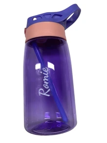 1pc Customized Name Children's Straw Cup, Personalized Sports Water Bottle With Name, Large Capacity Leak-Proof Sports Bottle, Suitable For Outdoor Fitness And Travel,Multi-Functional,Ornamental,Letter,Stylish,Modern,Colorful,Cute,Adorable,Casual,Custom,Personalised,Unique,Customized,Ideal Gifts For Him,Ideal Gifts For Her