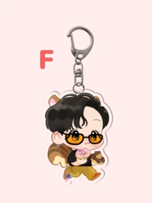 1个亚克力卡通韩流卡通钥匙扣/动漫钥匙扣/友情钥匙扣：以卡通人物为主题，可作为包包配饰、趣味饰品和粉丝礼物。非常适合送给男朋友、女朋友、家人、老师，也可作为派对礼物和主题手机装饰。可作为带证件夹的包包挂绳、汽车配饰、包包挂饰、圣诞节汽车配饰和姐妹礼物。 - 彩色 - 查看 10