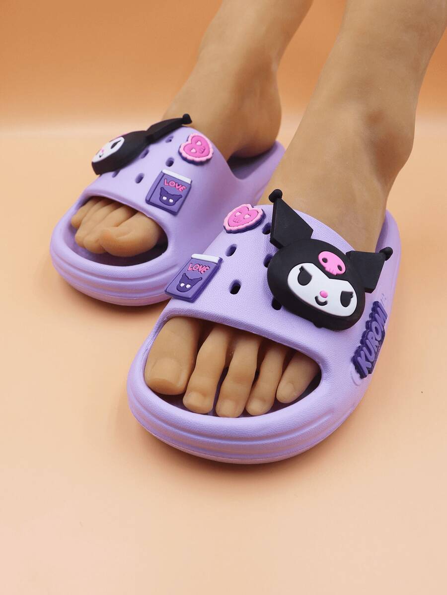 SANRIO 三丽鸥  &  &  女童拖鞋，卡通鞋，防滑，可爱卡通室内浴室淋浴鞋，沙滩凉鞋，儿童 | 三丽鸥鞋