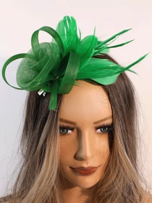 1 Pc Fascinators Hats For Women Tea Party Fascinator Hats Vintage 50s Headwear Wedding Church Derby Hat, Tiny Hats, Mini Fascinator, Mini Top Hat , Mini Cap, Autumn, Rave, Halloween Accessories, Bride To Be