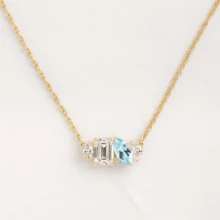 1pc December Birthstone Fashion Necklace For Women, Casual Luxury Style, Suitable As Gift