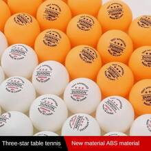10pcs ABS Material 40+ Super White And Yellow Table Tennis Balls, Suitable For Training And Competition