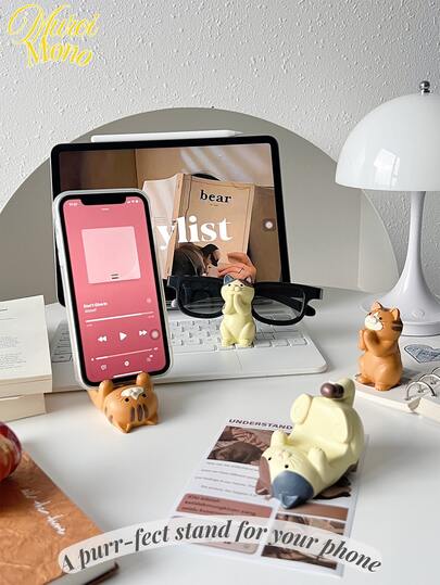 1 件眼镜架，休闲手机支架，桌面装饰，适合家庭、办公室、书房、宿舍、生日、圣诞节、情人节礼物（随机款式）、性别揭秘派对，非常适合生日、婚礼、派对，是送给同事、朋友和家人的完美礼物，适合返校