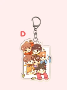 1pc Kpop Star Acrylic Cartoon Keychain/Anime Keychain/Friendship Keychain: Featuring Characters Bag Accessories, Funny Jewelry, And Fans Ideal For Boyfriends, Girlfriends, Family Members, Teachers, Party, And -Themed Cell Phone Decorations. Christmas Gift Ideas Bag Charms Car Accessories Sister