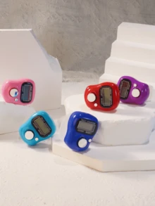 1pc Mini Tally Counter, Cute Portable Finger Ring Counter With High-Quality Design, Handheld Electronic Display, Silent Button, Multi-Channel, Durable - Multicolor - View 4