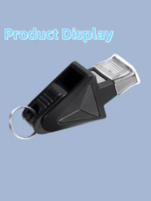 1pc Blue Or Black (Random Triangle Design) Referee Whistle, Loud 3-Tone Emergency Survival Whistle, Suitable For Basketball, Camping, Hiking, Emergencies