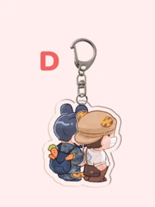 1个亚克力卡通韩流卡通钥匙扣/动漫钥匙扣/友情钥匙扣：以卡通人物为主题，可作为包包配饰、趣味饰品和粉丝礼物。非常适合送给男朋友、女朋友、家人、老师，也可作为派对礼物和主题手机装饰。可作为带证件夹的包包挂绳、汽车配饰、包包挂饰、圣诞节汽车配饰和姐妹礼物。 - 彩色 - 查看 13