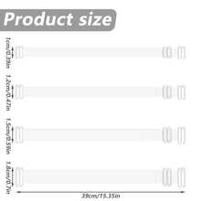 2pcs Invisible Transparent Bra Straps Soft Transparent Replacement Straps Non-Slip Adjustable Women's Strapless Bra - Multicolor - View 5