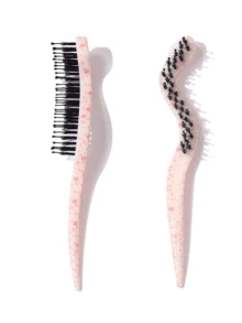 1 Stück modischer Halbmond Haarkamm mit Schlangenmuster, Leoparden Bartbürste, Borsten aus Schweineborsten Nackenreiniger, Stylingkamm, Bartölpinsel, Sektionskamm, Friseurwerkzeug, geometrischer Sektionskamm mit Schlangenmuster und Kontrastfarbe, Friseurwerkzeug, ganzjährig, Schönheits-Accessoire-Geschenke für Zuhause, Haarstyling-Set, für Friseur-Salon, Reise-Essentials