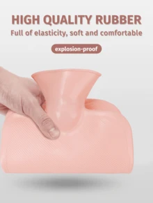 卡通毛绒填充热水袋，可爱加厚暖手宝，情人节或生日送给女友/男友的礼物 - 彩色 - 查看 5