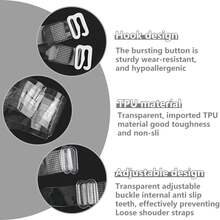 2pcs Invisible Transparent Bra Straps Soft Transparent Replacement Straps Non-Slip Adjustable Women's Strapless Bra - Multicolor - View 3