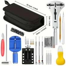 Watchmaker Tool Kit Watch Repair Maintenance Tool Case Watch Repair Kit - Silver - View 3