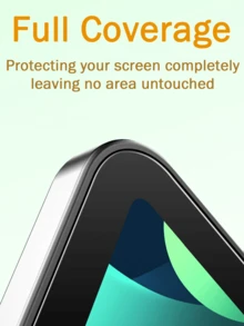 一片式超高清钢化玻璃屏幕保护膜，适用于各种平板电脑型号，防刮，表面光滑，无气泡，易于安装屏幕保护必需品，适用于日常防护、办公室、家庭平板屏幕保护膜配件防水防震防摔防刮 - 無色 - 查看 5