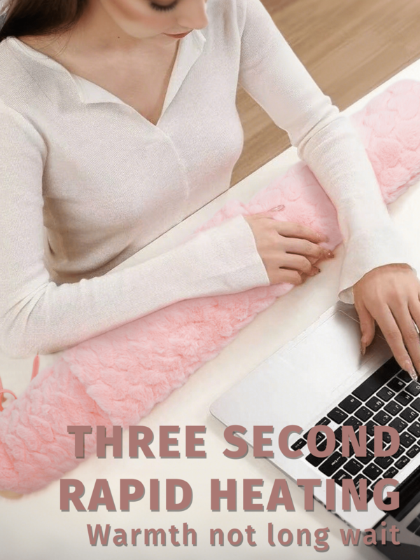 1pc 2000ml Long-Shaped Hot Water Bag, Water-Filling Hand Warmer, , Anti-Explosion, Winter Warm Supplies For Hot Therapy Warm Girls Hot Compress, Warm Belly,Warm Shoulders, Warm Waist (Due To Different Batches, The Lines And Colors Of The Inner Liner May Vary. We Apologize For Any Inconvenience Caused,Silk Ribbon Fabric Cover, Rib Color, Design Randomly Assorted) ﻿ ﻿