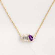 1pc December Birthstone Fashion Necklace For Women, Casual Luxury Style, Suitable As Gift