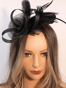 1 Pc Fascinators Hats For Women Tea Party Fascinator Hats Vintage 50s Headwear Wedding Church Derby Hat, Tiny Hats, Mini Fascinator, Mini Top Hat , Mini Cap, Autumn, Rave, Halloween Accessories, Bride To Be