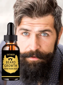 Men's Beard Growth Oil Natural Nourishing Formula For Thick Smooth Facial Hair Moisturizes And Strengthens Hair Follicles Reduces Itchiness And Irritation Stimulates Growth Promotes Well Groomed Mustache And Beard Perfect For Daily Use In Your Beard Grooming Routine - Multicolor - View 3