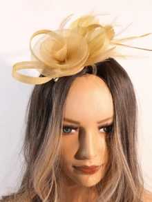 1 Pc Fascinators Hats For Women Tea Party Fascinator Hats Vintage 50s Headwear Wedding Church Derby Hat, Tiny Hats, Mini Fascinator, Mini Top Hat , Mini Cap, Autumn, Rave, Halloween Accessories, Bride To Be