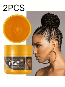 1/2 包超强定型编织啫喱自然光泽造型蜡，抚平毛躁，保持头发定型，旧款 75 克，新款 113.5 克，发货始终使用新款