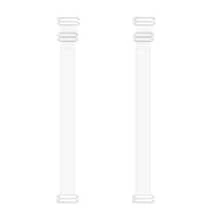 2pcs Invisible Transparent Bra Straps Soft Transparent Replacement Straps Non-Slip Adjustable Women's Strapless Bra - Multicolor - View 9