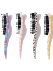 1 Stück modischer Halbmond Haarkamm mit Schlangenmuster, Leoparden Bartbürste, Borsten aus Schweineborsten Nackenreiniger, Stylingkamm, Bartölpinsel, Sektionskamm, Friseurwerkzeug, geometrischer Sektionskamm mit Schlangenmuster und Kontrastfarbe, Friseurwerkzeug, ganzjährig, Schönheits-Accessoire-Geschenke für Zuhause, Haarstyling-Set, für Friseur-Salon, Reise-Essentials