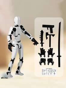 5 Stücke/1 Packung bewegliche Actionfigur mit Waffen als Geburtstagsgeschenk, Dekorationen für Feiertage, Inneneinrichtung, verschiedene Partys und Feiertagsdekorationen.