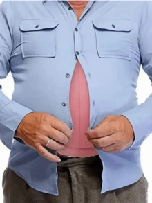 1pc Inflatable Belly Costume, Decoration, Suitable For Parties, Home Entertainment, Inflatable Belly, PVC Material, Christmas Funny Belly, Inflatable Beer Belly, Stage Play Role Play And Party Props - Multicolor - View 2