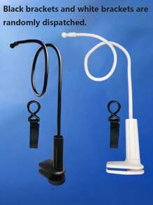 2pcs/Set CPAP Tubing Holder - Bed-Mounted CPAP Tubing Hanger, Prevents Tangling And Blockage, Keeps Tubing Away From Face And Arms For Better Sleep (Random Shipment Of Black And White Holders) - White - View 3