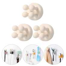 2/3/6pcs Wall Mounted Toothbrush & Razor Holder - Self-Adhesive Multi-Function Bathroom Storage Organizer Box With Cute Animal & Floral Design, Space-Saving Kitchen, Living Room, Office Hooks - No Drilling Installation, Bathroom Accessories, Vanity Supplies Storage, Fun Design, Easy To Install, Durable Structure, Home Organization, Stylish Storage, Compact Living, Minimalist Living, Practical Hooks