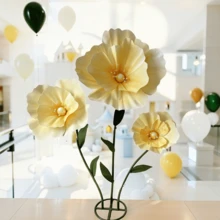 1 Pc Artificial Flower Poppy PE Big Flower For Home Decoration Wedding Guide Photography Props - Multicolor - View 9