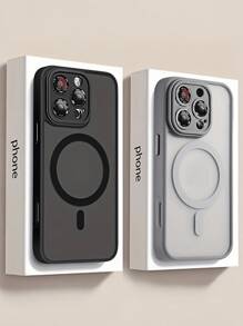 奢华磨砂外壳无线充电防震外壳适用于 Apple 17 16 15 14 13 12 11 Pro Max 带半透明装甲保护套