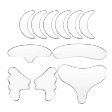 11 Pieces Anti-Wrinkle Silicone Patch For Face, Forehead, Bust And Neck - Clear - View 6