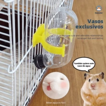 Jaula portátil de cuatro niveles para hámster, hábitat para hámster enano, jaula de viaje para animales pequeños con ruedas de ejercicio, adecuada para hámsteres, ratones, jerbos u otras mascotas. - Marrón - Ver 7