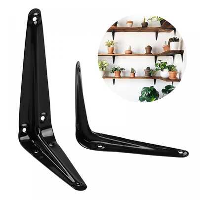 Supporto per console in metallo punzonato, 200*250 mm, 2 colori, set da 2 pezzi