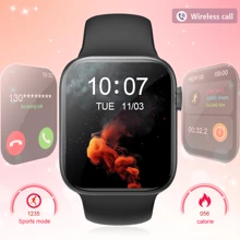 Hot 1pc Unisex Comfortable & Breathable Silicone Band Smart Watch, 2.01" High Definition Touchscreen, Wireless Call, Pedometer, Calorie, Multiple Sport Modes, Music Control, Remote Camera, Alarm, Call & Message Reminder, Suitable For Casual, Sports, Holiday Gift, Compatible With Android And IOS Smartphones