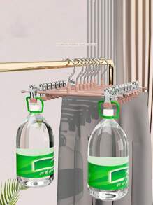 20Pcs/10Pcs成人全塑10PCS/5PCS浸塑裤架裤子JK裙夹家用晾晒无缝不锈钢收纳衣架挂内衣专用抗老化金属裤夹衣服晾晒服装店家用衣架