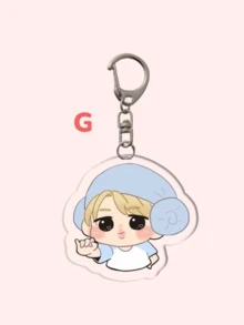 1pc Kpop Star Acrylic Cartoon Keychain/Anime Keychain/Friendship Keychain: Featuring Characters Bag Accessories, Funny Jewelry, And Fans Ideal For Boyfriends, Girlfriends, Family Members, Teachers, Party, And -Themed Cell Phone Decorations. Christmas Gift Ideas Bag Charms Car Accessories Sister