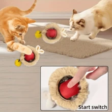 Rechargeable Interactive Cat Ball Toy - USB Auto Charging, Motion Sensor - Multicolor - Ver 6