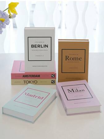 كتب مزيفة لديكور بسيط للمنزل