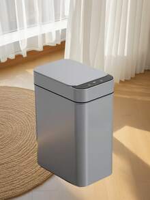 1 pieza Cubo de basura con sensor sin contacto de 12L, rango de detección de 40cm, tapa automática, cubo de basura automático impermeable y estrecho para cocina, sala de estar, baño, decoración del hogar, fiesta festiva, regalo - Multicolor - Ver 13
