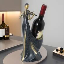 Elegante botellero para vino, soporte decorativo para una sola botella de vino.