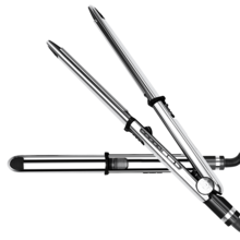 UKLISS Alisador e Modelador de Cabelo Profissional de Titânio 2 em 1 - Placas Cerâmicas de Alto Brilho, Aquecimento Rápido em 30s, Voltagem Dual 110-240V para Viagens, Ferramenta de Styling de Nível Salão para Cabelos Lisos e Cacheados